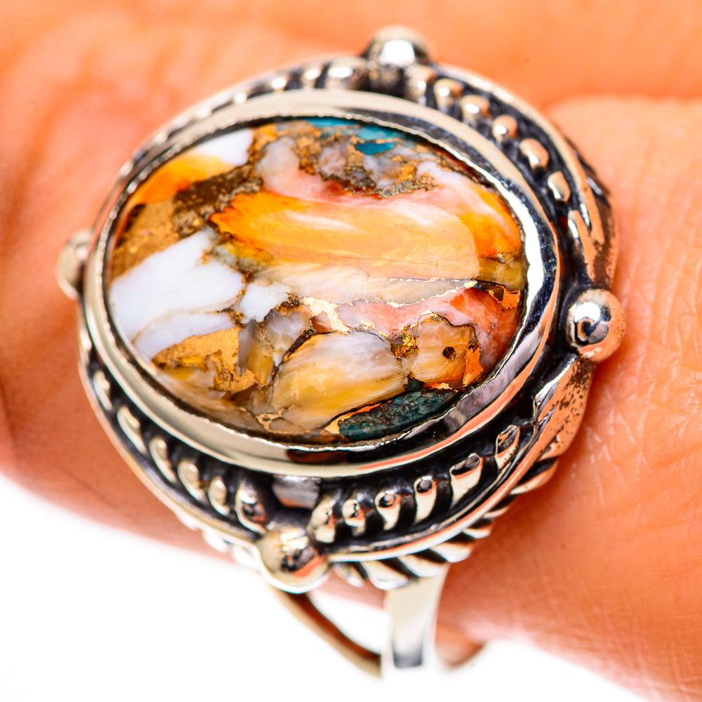 Spiny Oyster Turquoise Ring Size 10.25 (925 Sterling Silver) RING139764