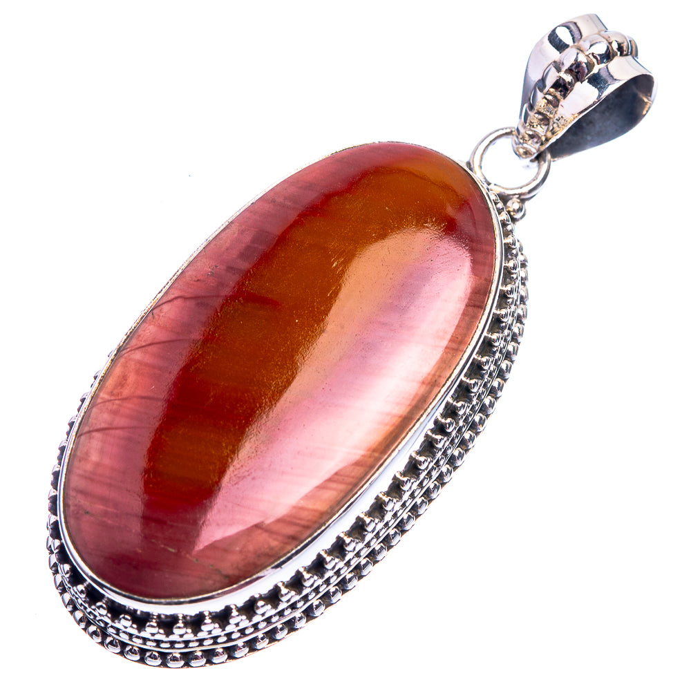 Imperial Jasper Pendant 2 1/8" (925 Sterling Silver) P39015