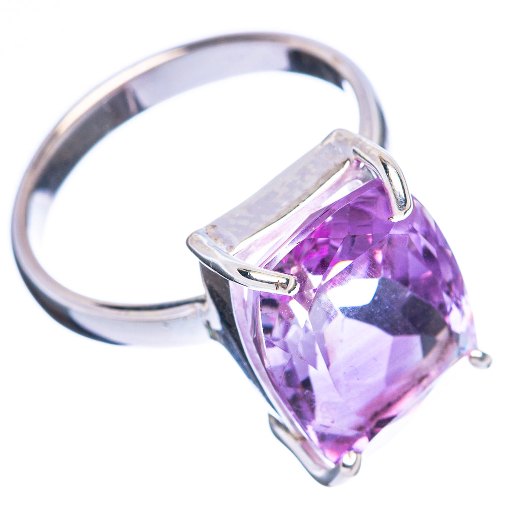 Faceted Amethyst Ring Size 7 (925 Sterling Silver) R4586