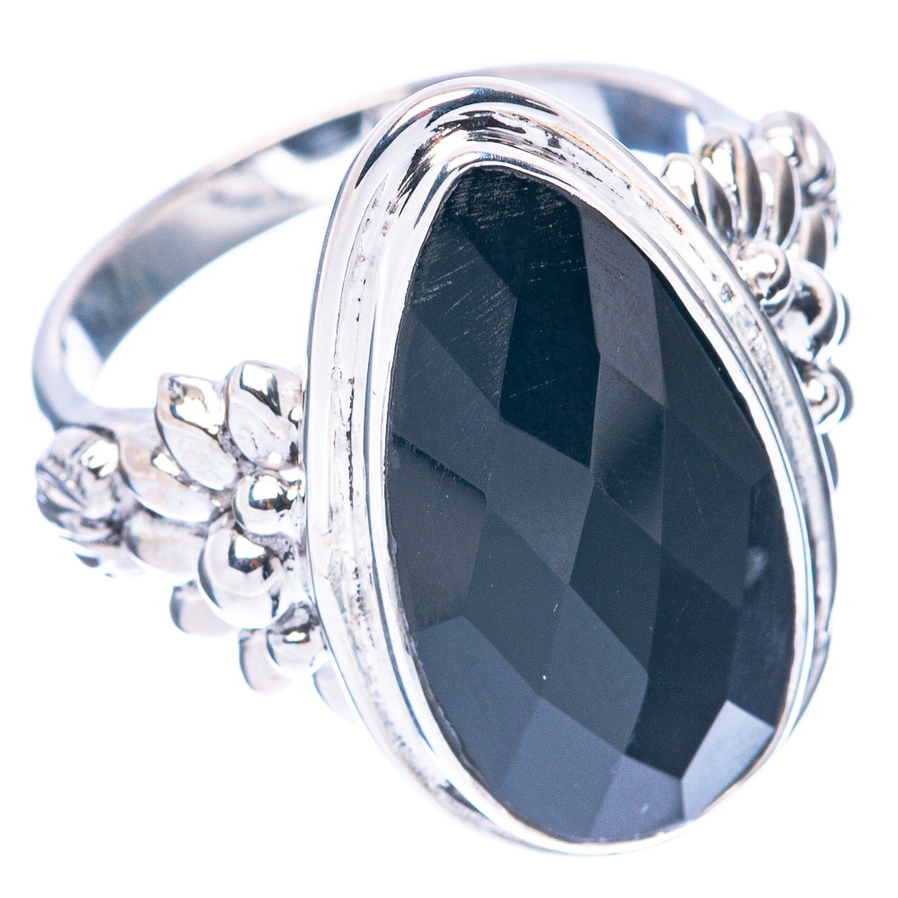 Premium Black Onyx 925 Sterling Silver Ring Size 7.25 (925 Sterling Silver) R2744