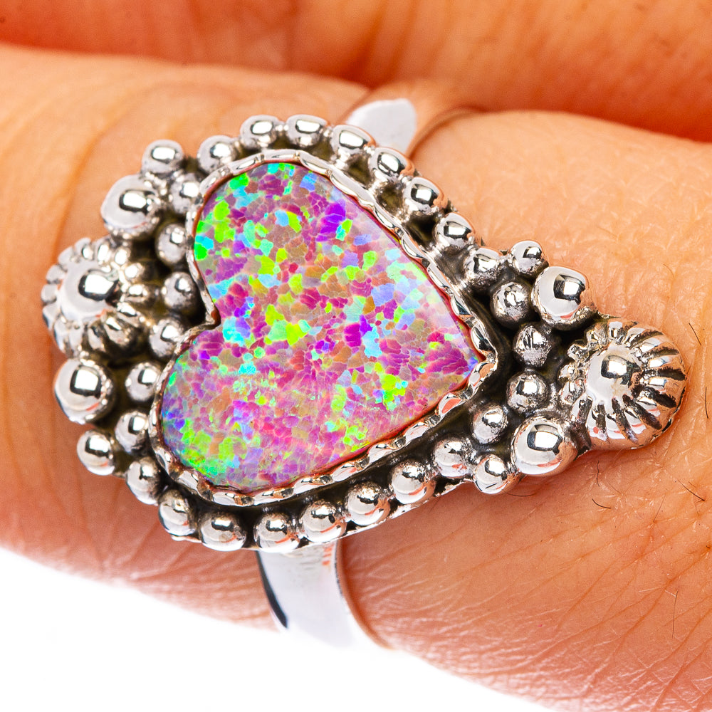 Synthetic Opal Ring Size 7.5 (925 Sterling Silver) R146117