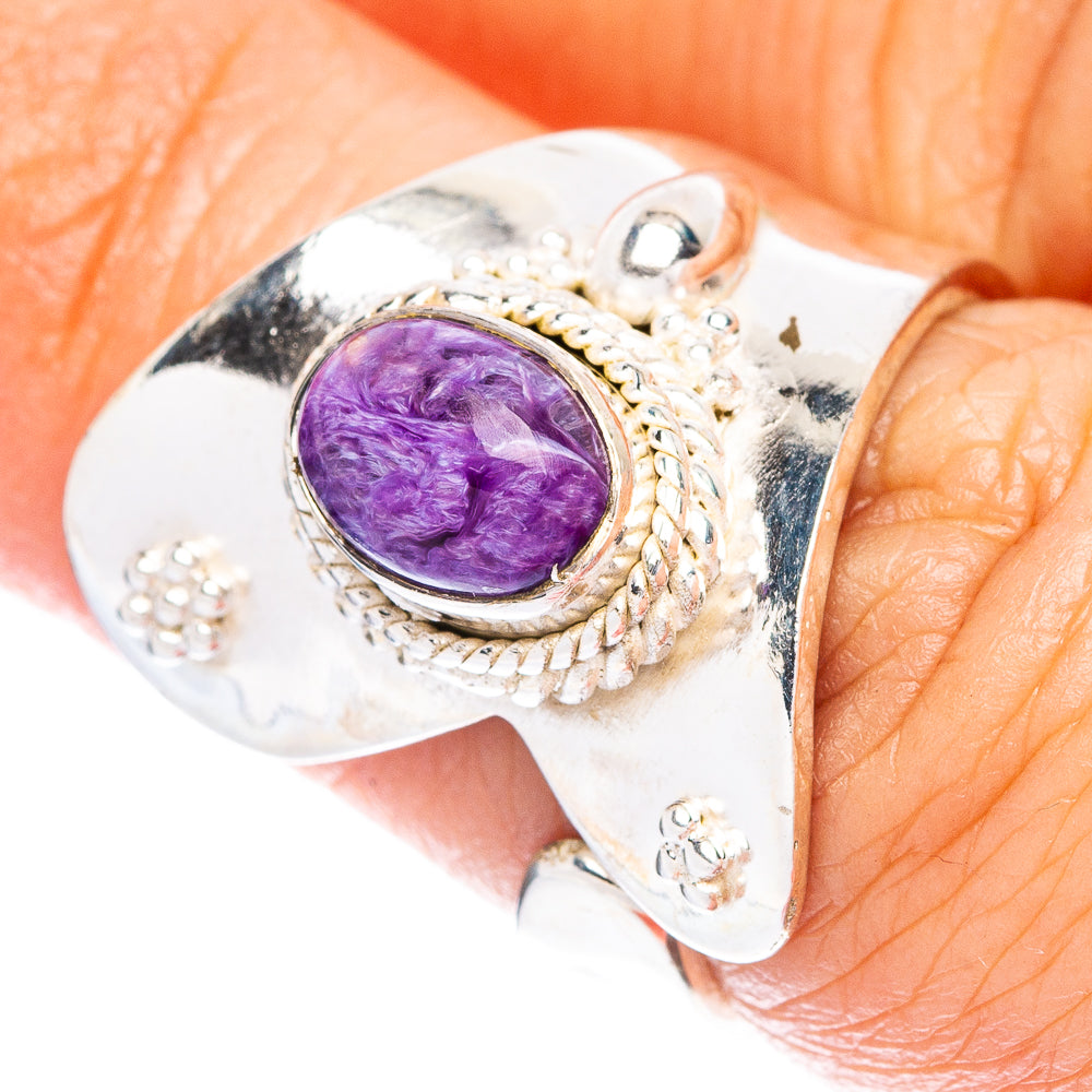Charoite Ring Size 6.5 (925 Sterling Silver) R147044