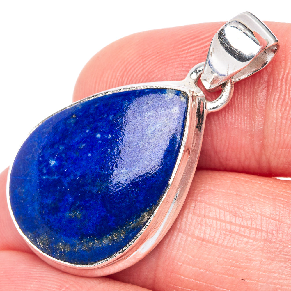 Lapis Lazuli Pendant 1 3/8" (925 Sterling Silver) P40887