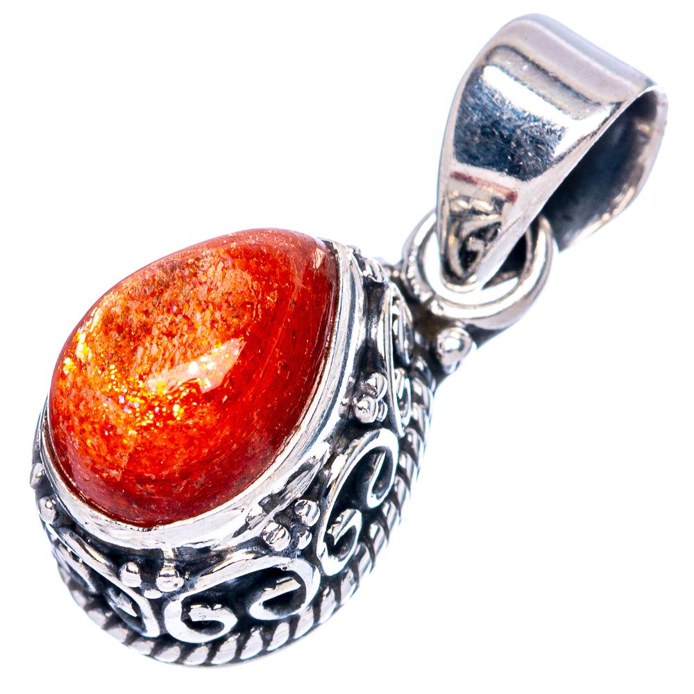 Sunstone Pendants 7/8" (925 Sterling Silver) P42316