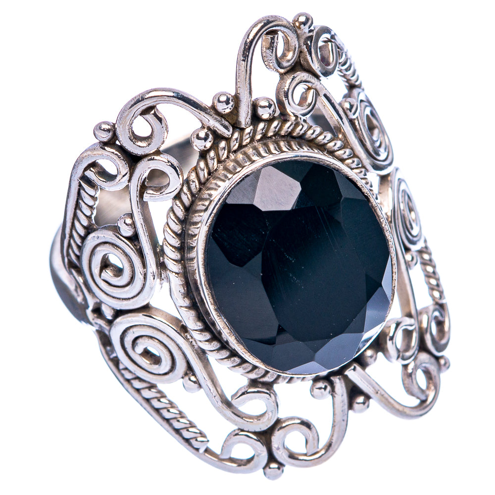 Black Onyx Ring Size 7.5 (925 Sterling Silver) R146068