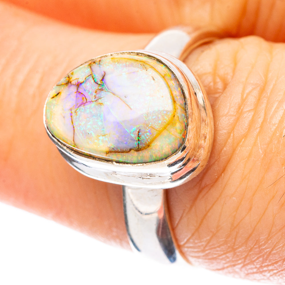 Rare Sterling Opal Ring Size 7 (925 Sterling Silver) R4452