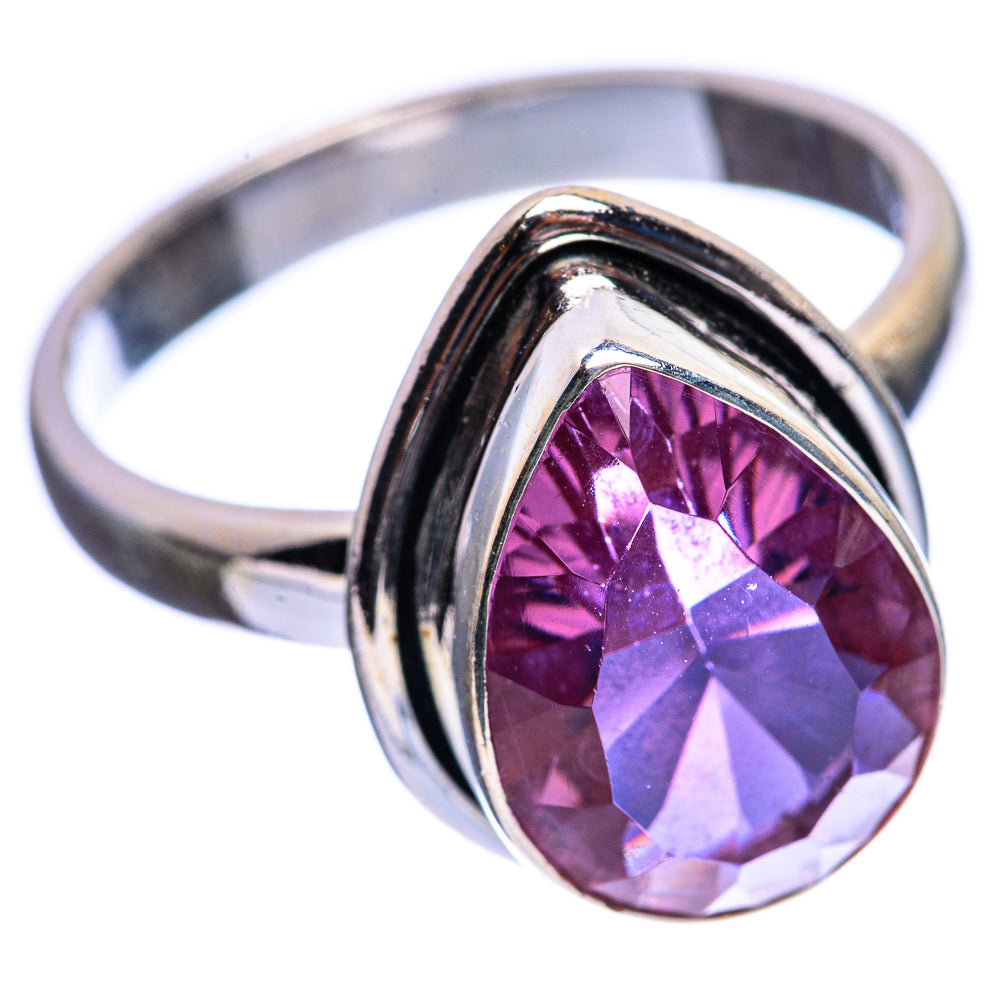 Faceted Color Change Alexandrite (Lab.) Ring Size 9 (925 Sterling Silver) R142967