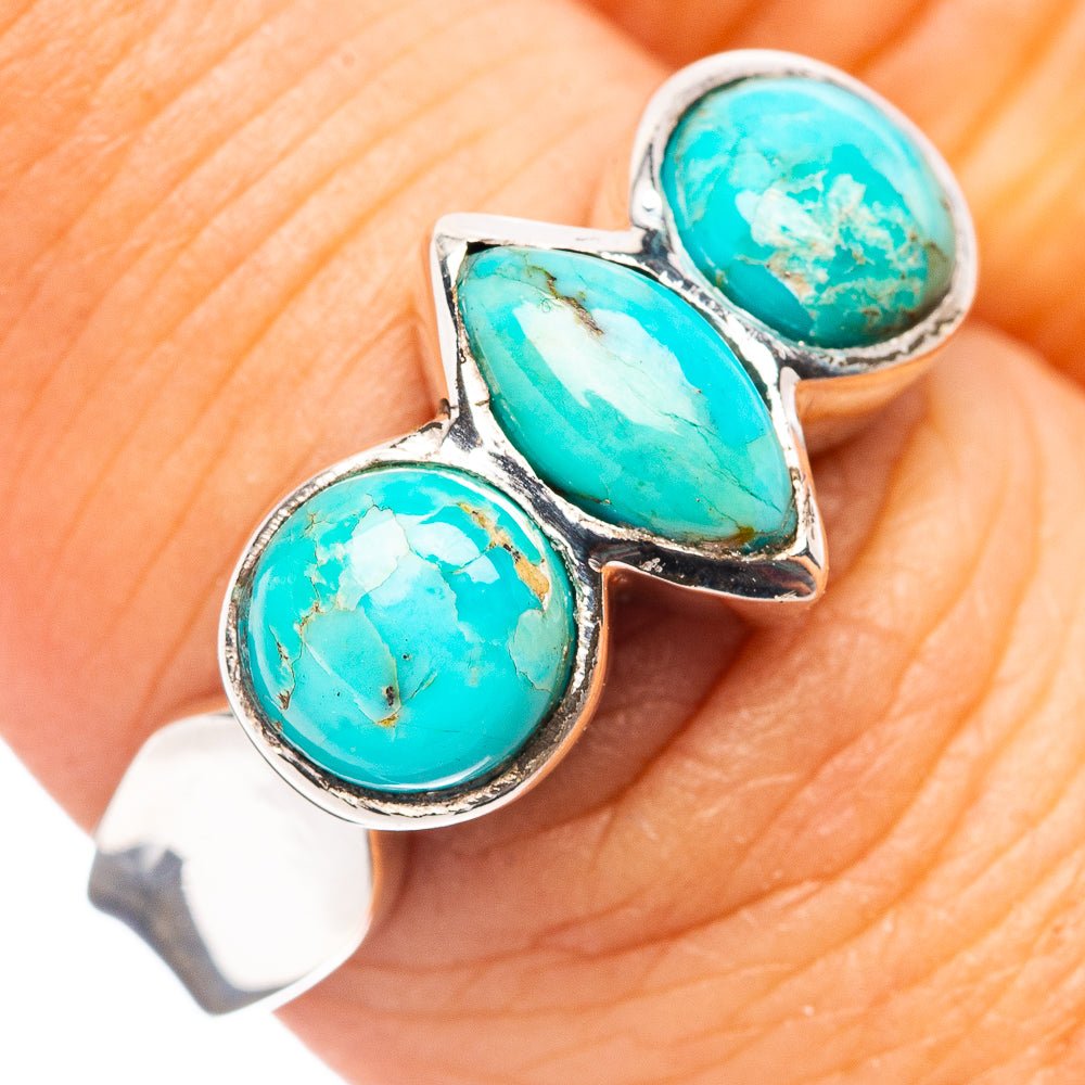 Mojave Turquoise Ring Size 8 (.925 Sterling Silver)