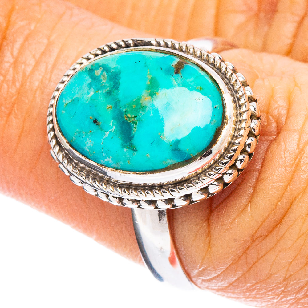 Mohave Turquoise Ring Size 7.25 (925 Sterling Silver) R7942
