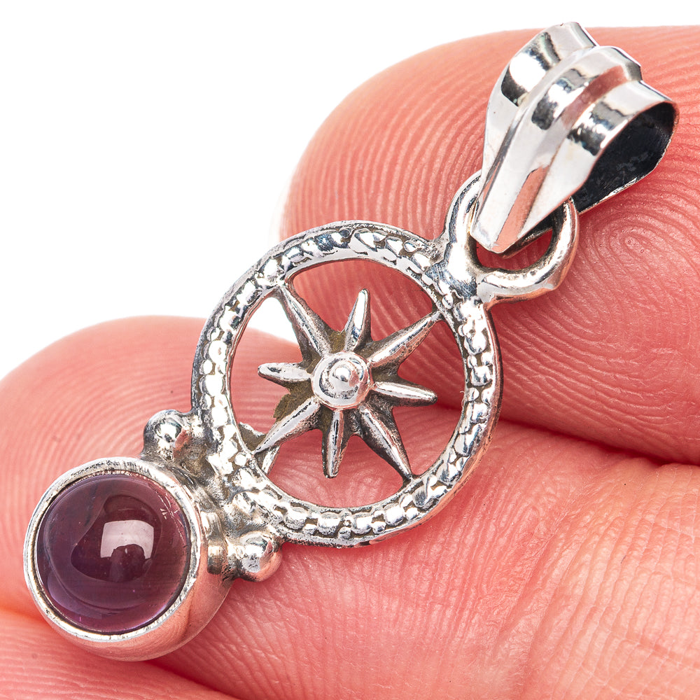 Amethyst Dainty Pendant 1 1/8" (925 Sterling Silver) P39897
