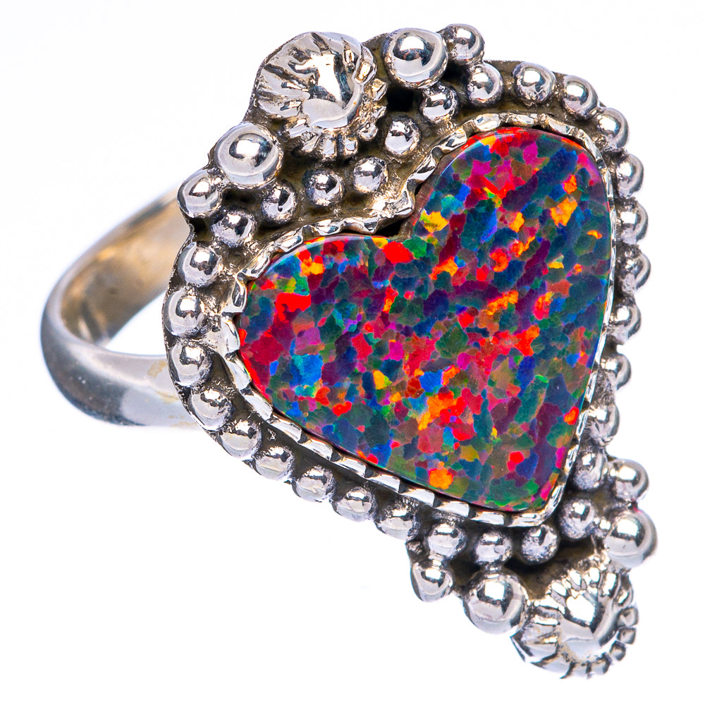 Synthetic Opal Ring Size 7 (925 Sterling Silver) R146126