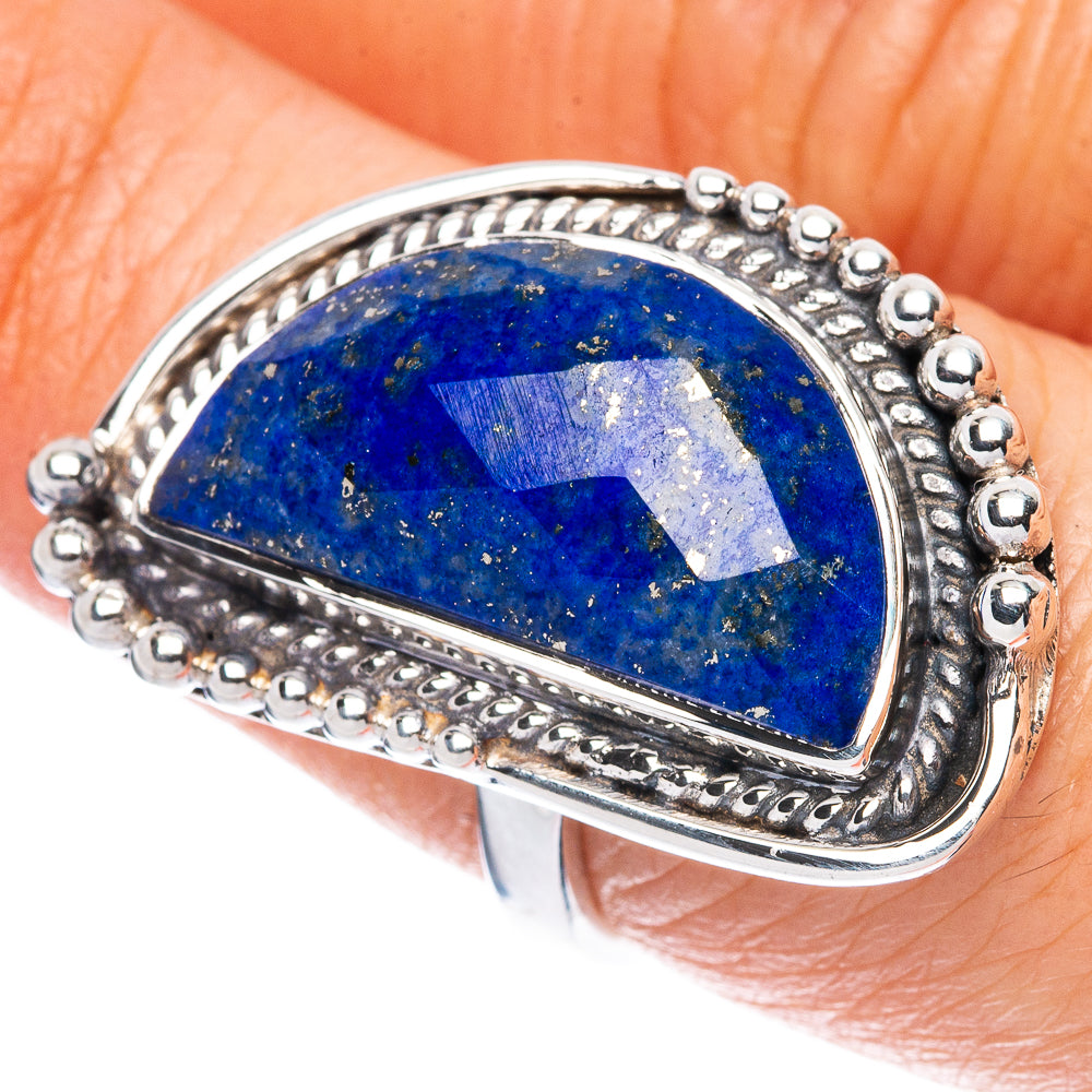Premium Lapis Lazuli Ring Size 7 (925 Sterling Silver) R2588