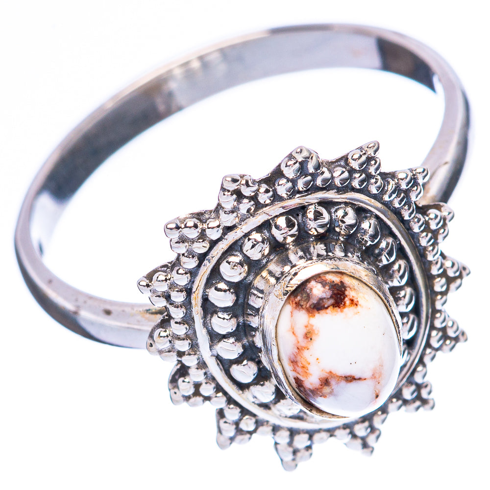 Wild Horse Jasper Ring Size 8 (925 Sterling Silver) R3947