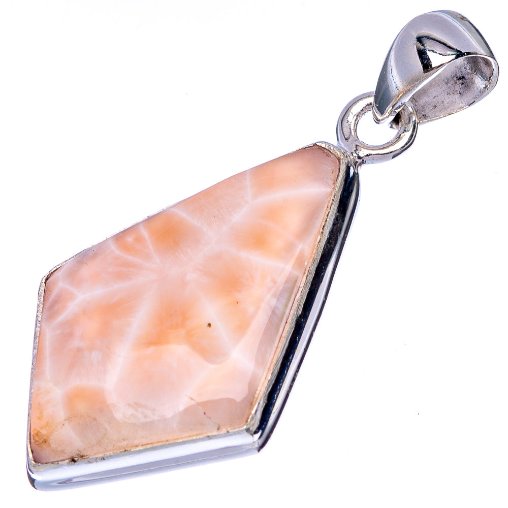 Natrolite Pendant 1 1/2" (925 Sterling Silver) P40974