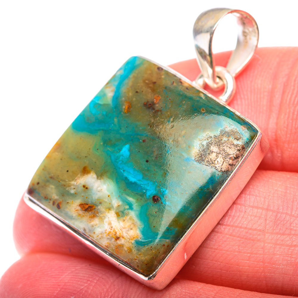 Peruvian Opal Pendant 1 1/4" (925 Sterling Silver) PD38449