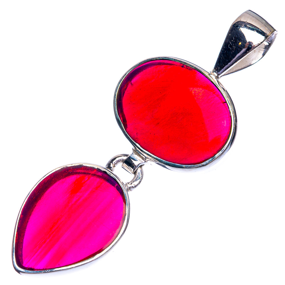 Aura Opal Pendant 1 3/4" (925 Sterling Silver) P39073