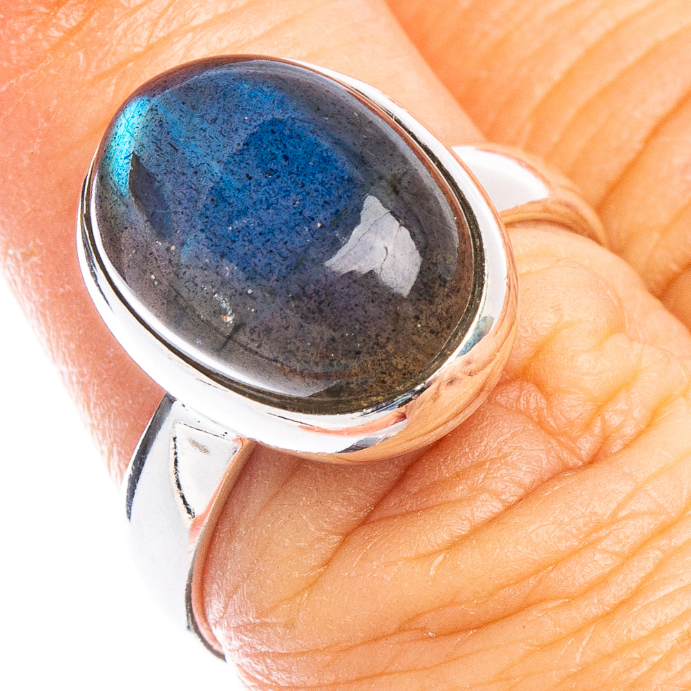 Labradorite Ring Size 7 (925 Sterling Silver) R6766