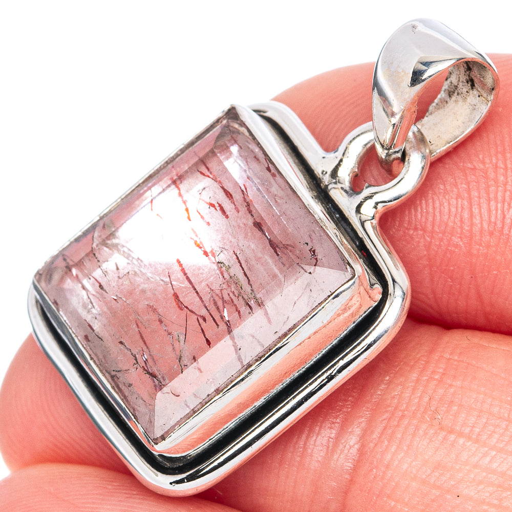 Rare Super Seven Pendant 1 1/8" (925 Sterling Silver) P41310