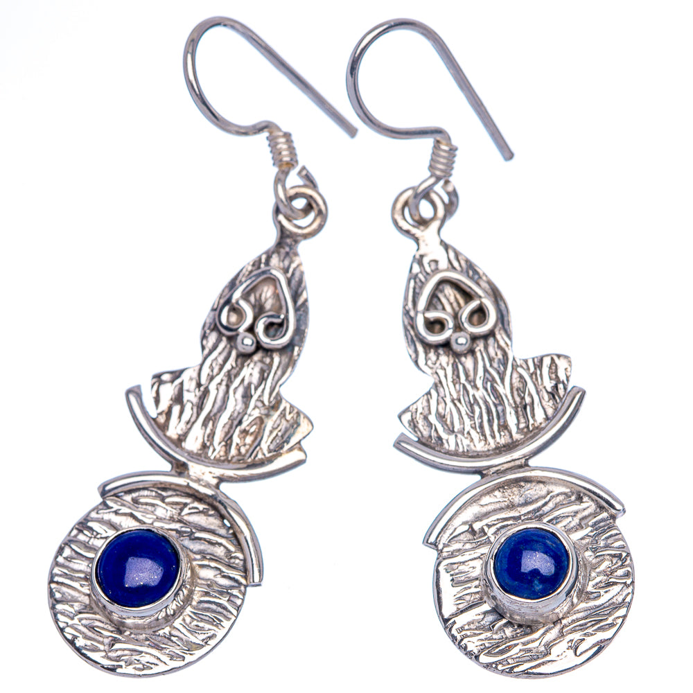 Lapis Lazuli Earrings 1 3/4" (925 Sterling Silver) E433175