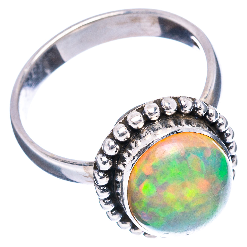 Rare AAA Ethiopian Opal Ring Size 7.5 (.925 Sterling Silver)