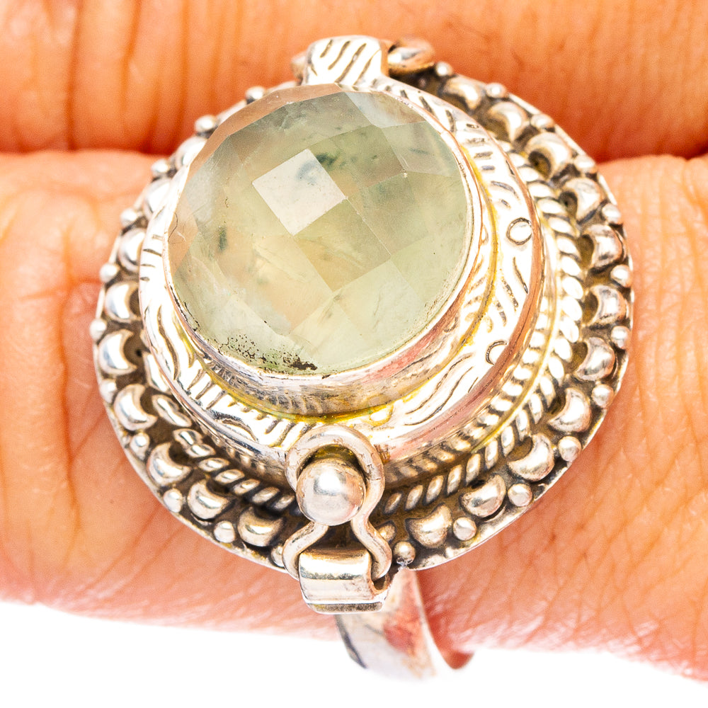 Prehnite Posion 925 Sterling Silver Ring Size 9.75 (925 Sterling Silver) R6426