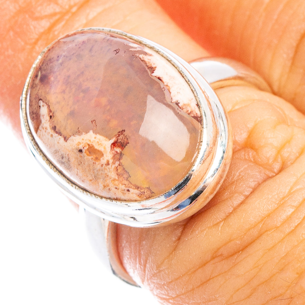 Rare Mexican Fire Opal Ring Size 6.5 (925 Sterling Silver) R6720