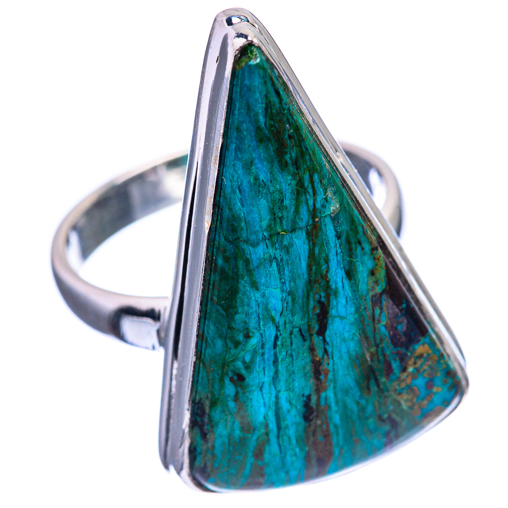 Chrysocolla Ring Size 7.5 (925 Sterling Silver) R141998