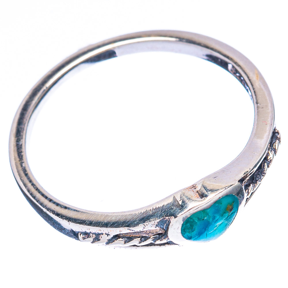 Rare Arizona Turquoise Heart Ring Size 6.75 (925 Sterling Silver) R3349