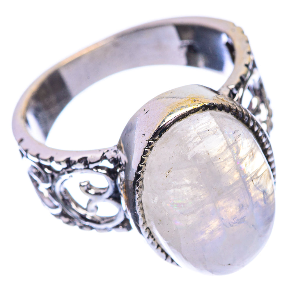 Rainbow Moonstone Dainty Ring Size 6 (925 Sterling Silver) R142560