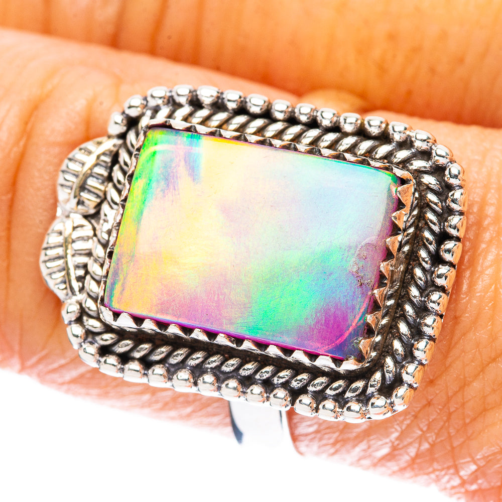 Aura Opal Ring Size 8.5 (925 Sterling Silver) R4086