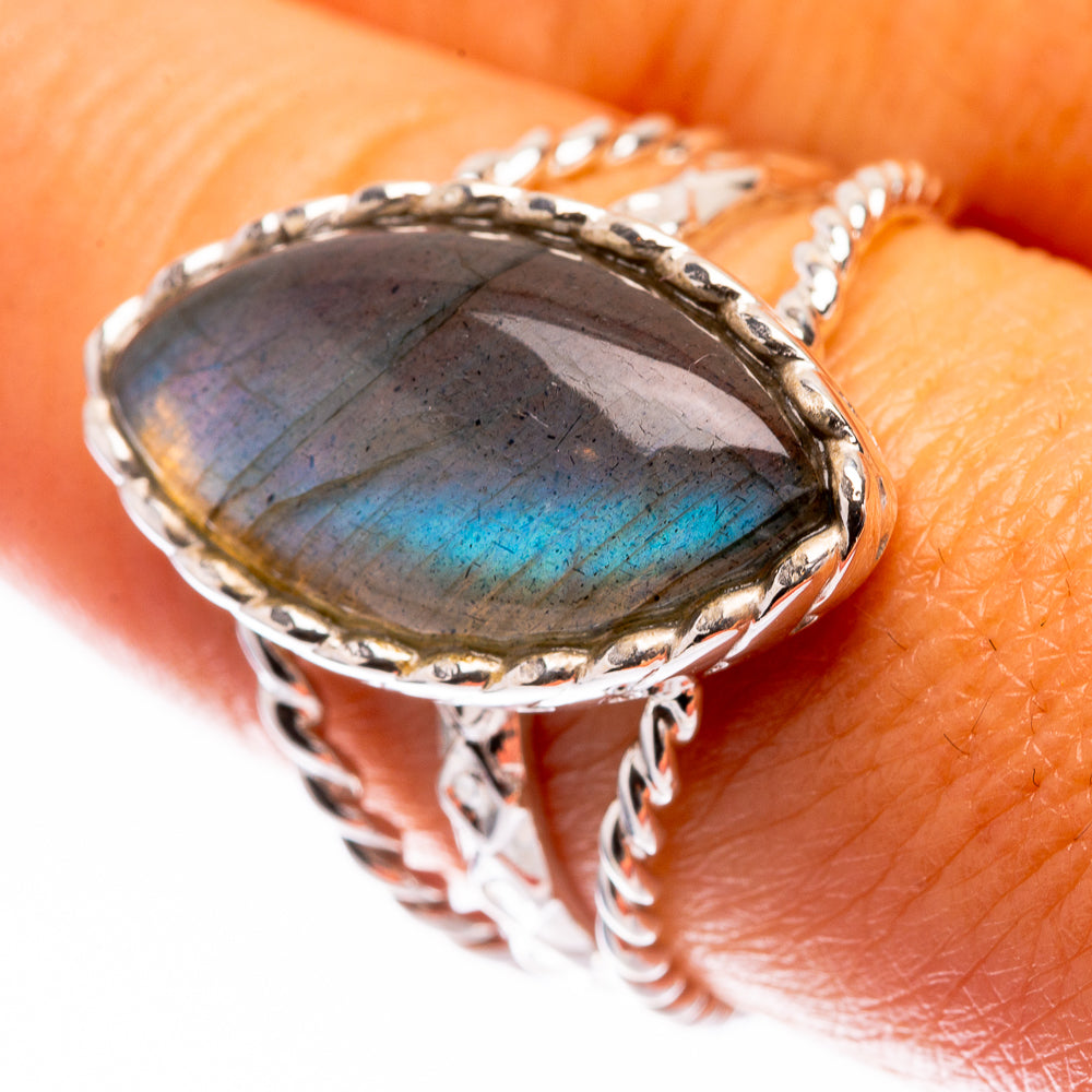 Premium Labradorite Ring Size 8.5 (925 Sterling Silver) R141851