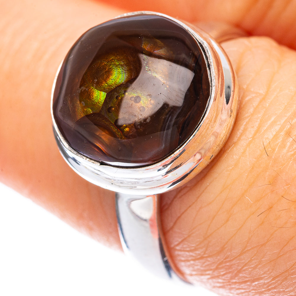 Rare Mexican Fire Agate Ring Size 7.75 (925 Sterling Silver) R2045