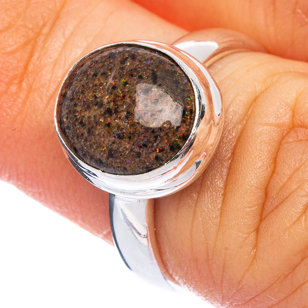 Rare Andamooka Opal Ring Size 6 (925 Sterling Silver) R145548