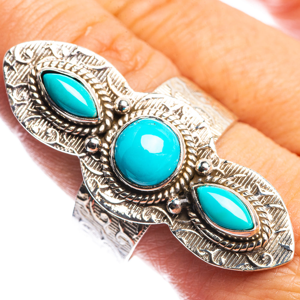 Large Sleeping Beauty Turquoise Ring Size 9.75 (925 Sterling Silver) R144194