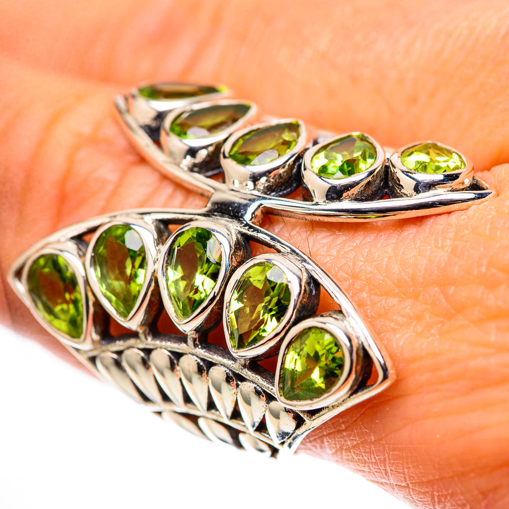 Large Peridot 925 Sterling Silver Ring Size 8.5 (925 Sterling Silver) RING139648