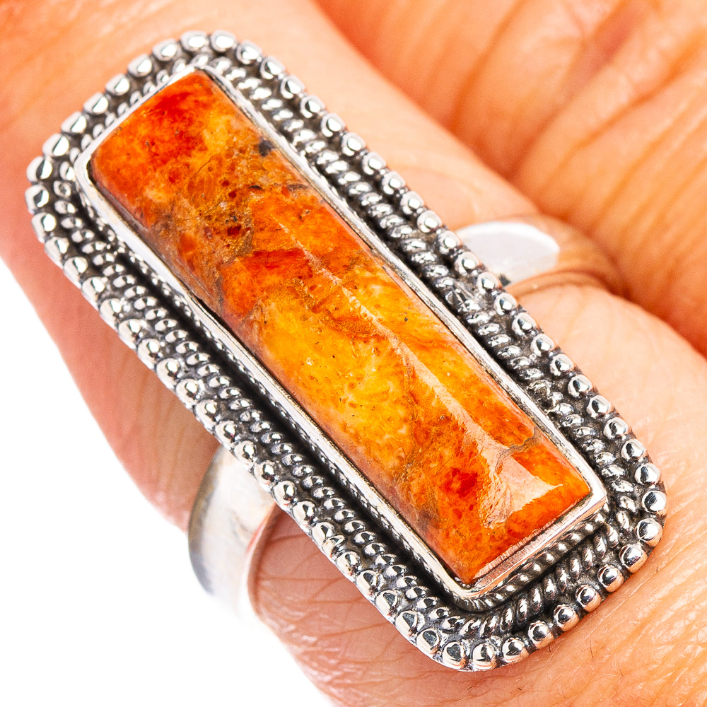 Sponge Coral Ring Size 7.5 (.925 Sterling Silver)