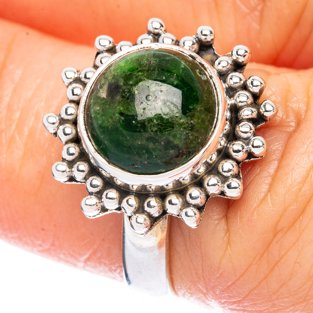 Rare Chrome Diopside Ring Size 6 (925 Sterling Silver) R2783