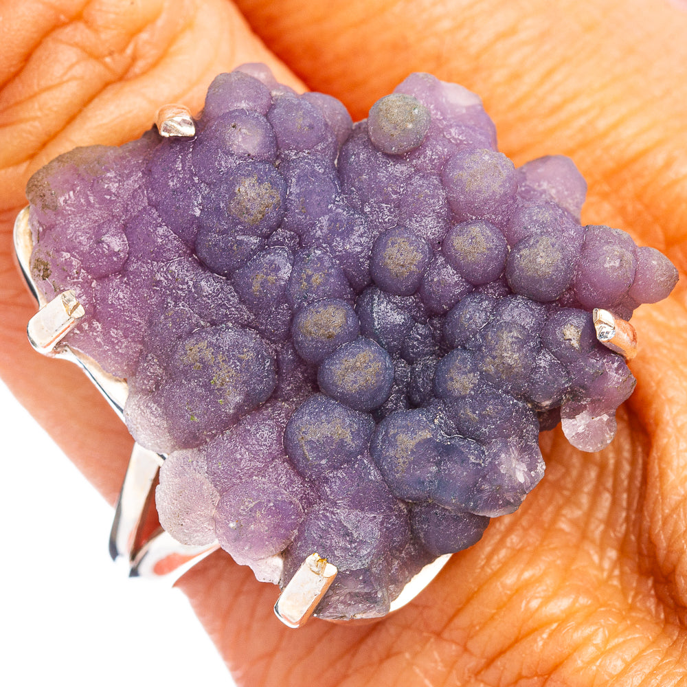 Premium Grape Agate Ring Size 9.75 (.925 Sterling Silver)