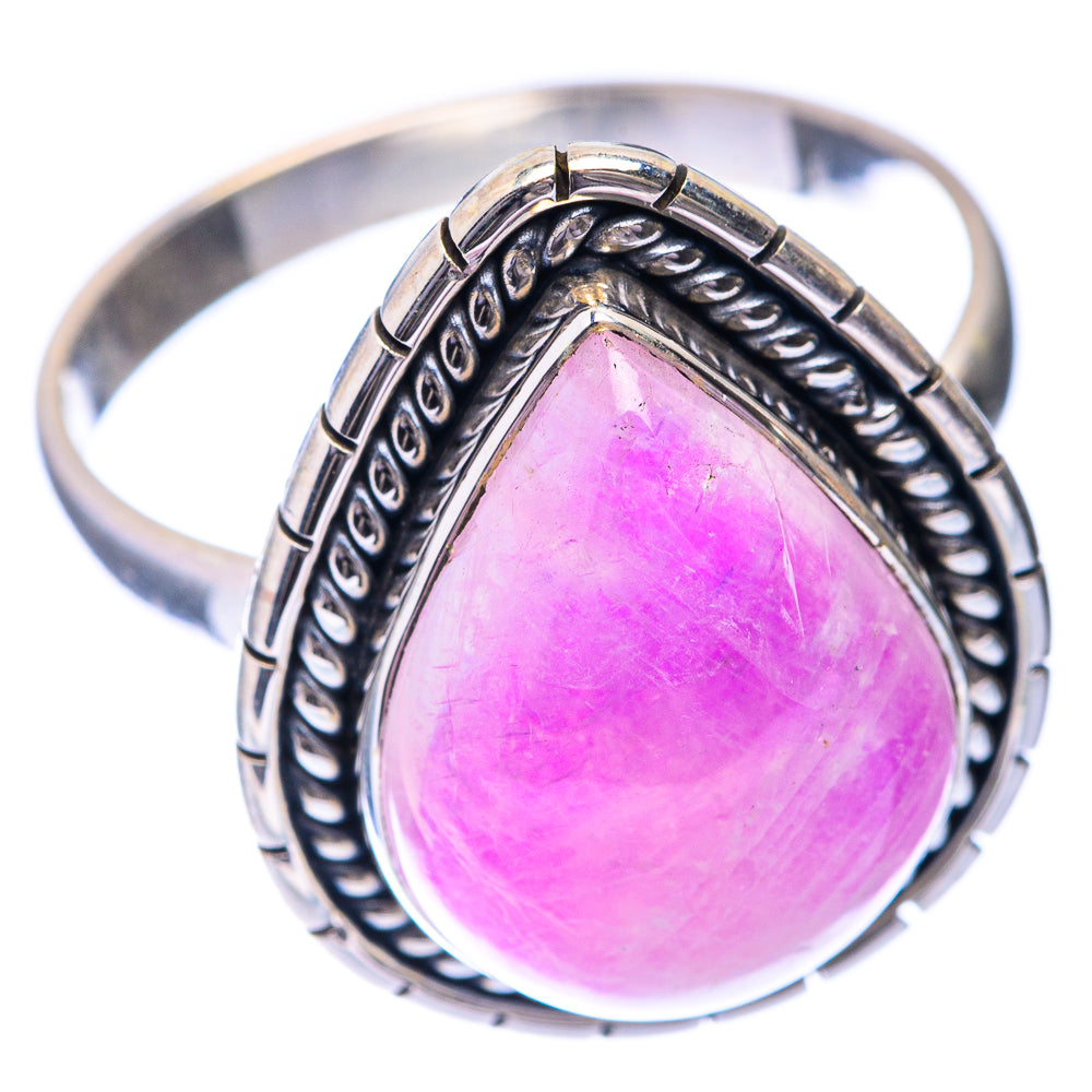 Pink Moonstone Ring Size 11 (925 Sterling Silver) R141587