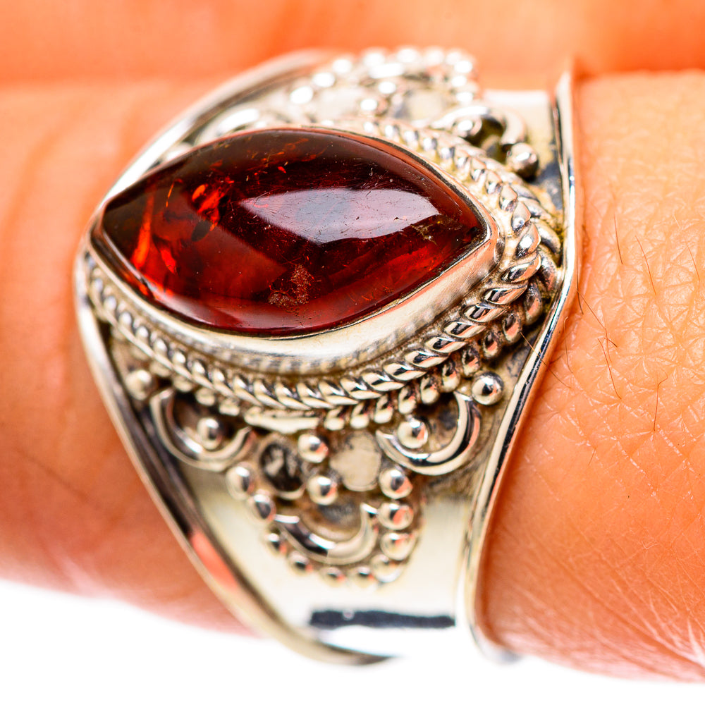 Baltic Amber Ring Size 8 (925 Sterling Silver) RING139163
