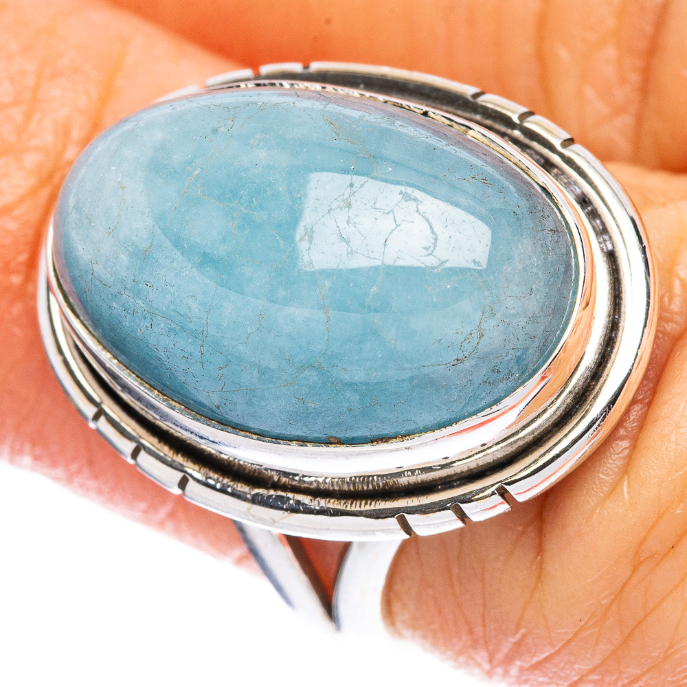 Aquamarine Ring Size 6 (925 Sterling Silver) R2379