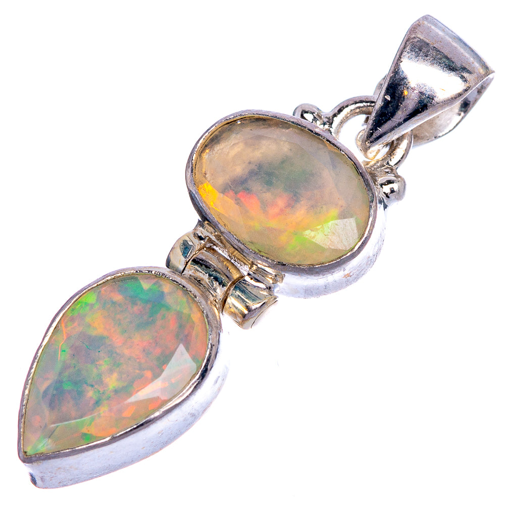 Rare Ethiopian Opal Pendant 1 3/8" (925 Sterling Silver) P40656
