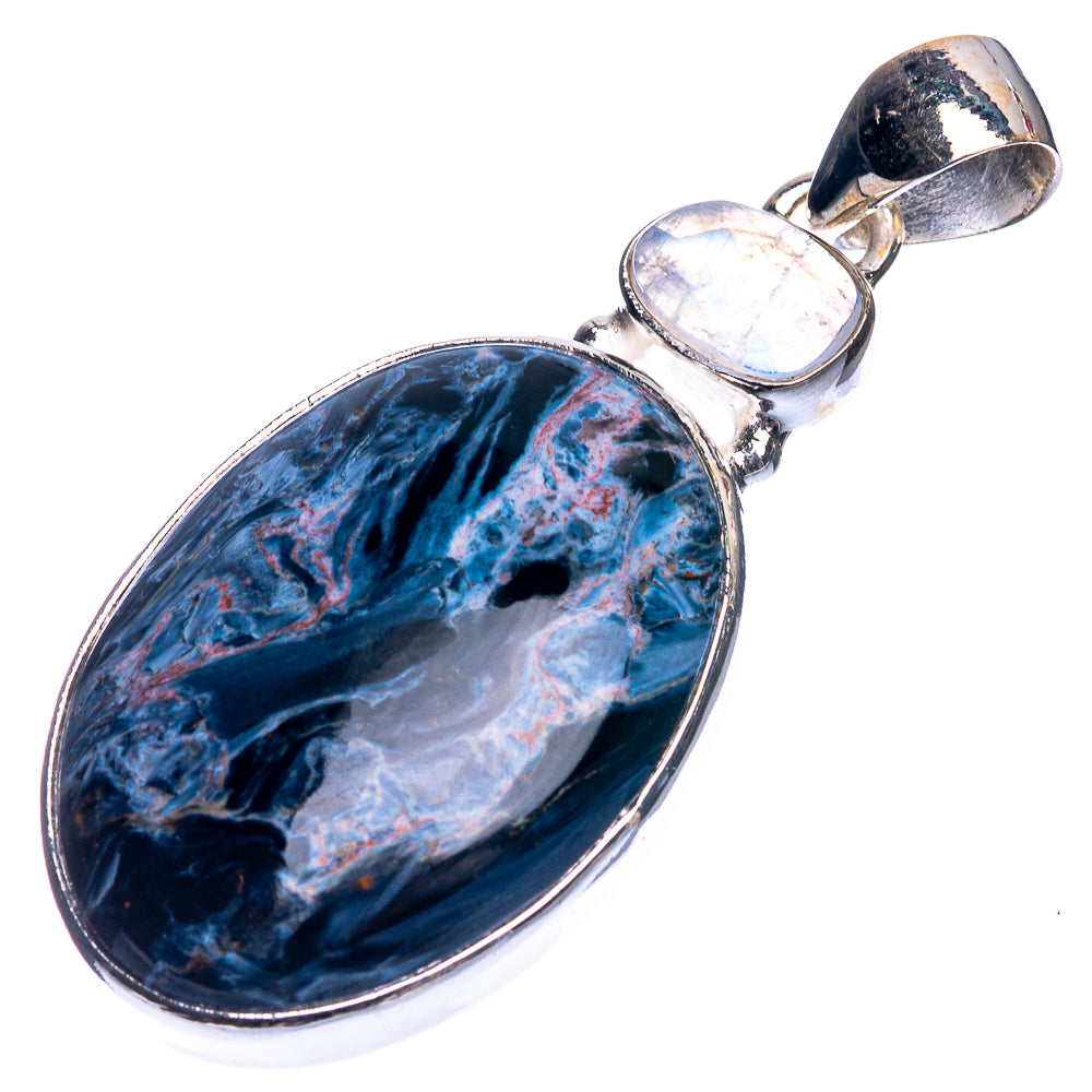 Pietersite, Rainbow Moonstone Pendant 1 3/4" (925 Sterling Silver) P39371