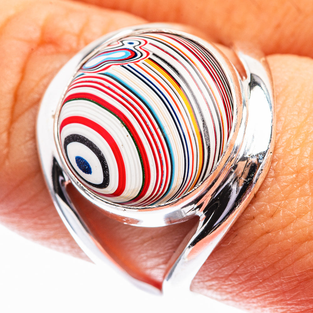 Fordite Ring Size 8.25 (925 Sterling Silver) R142018