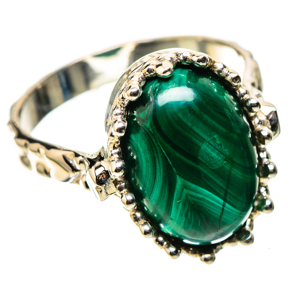 Premium Malachite Ring Size 7 (925 Sterling Silver) RING138090