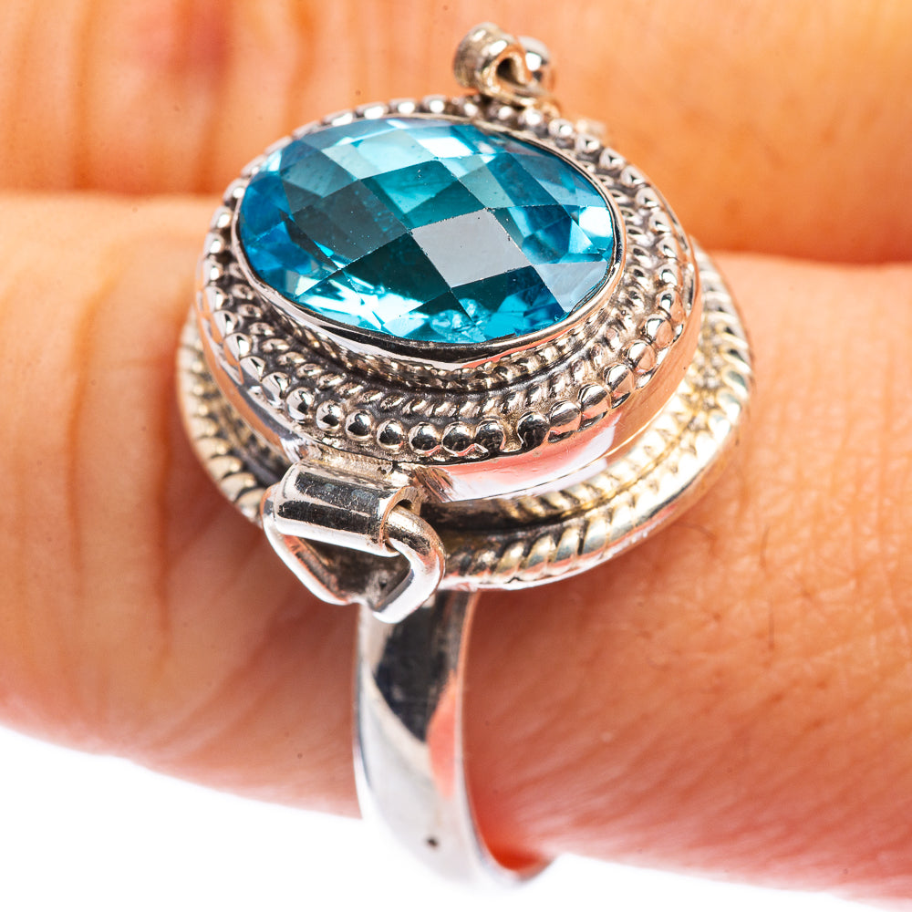 Poison Blue Topaz Ring Size 9.75 (925 Sterling Silver) RING143224
