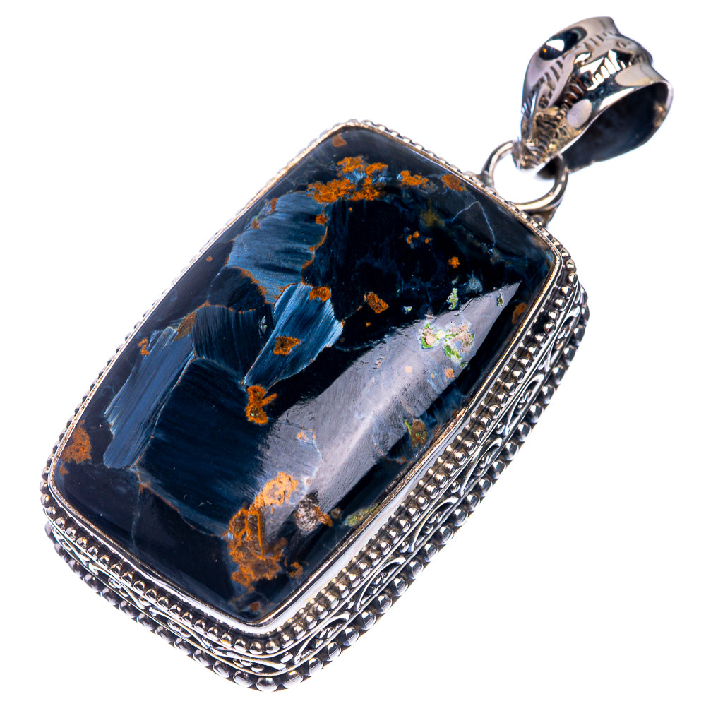 Pietersite 925 Sterling Silver Pendant 1 3/4"