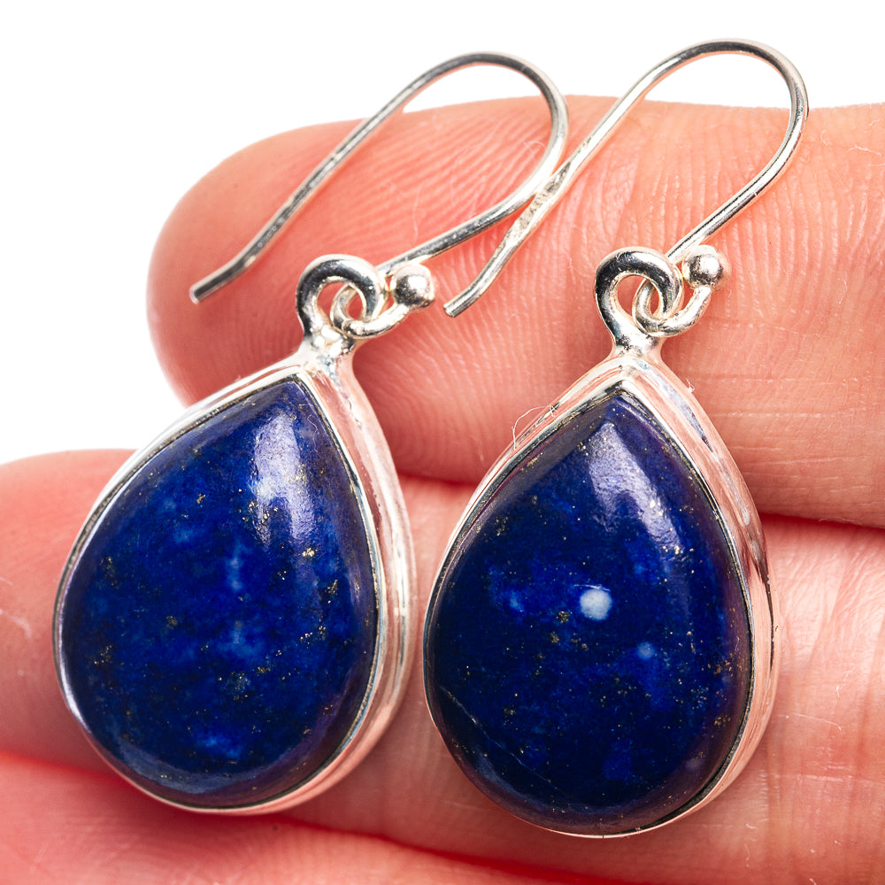 Lapis Lazuli Earrings 1 3/8" (925 Sterling Silver) E432460