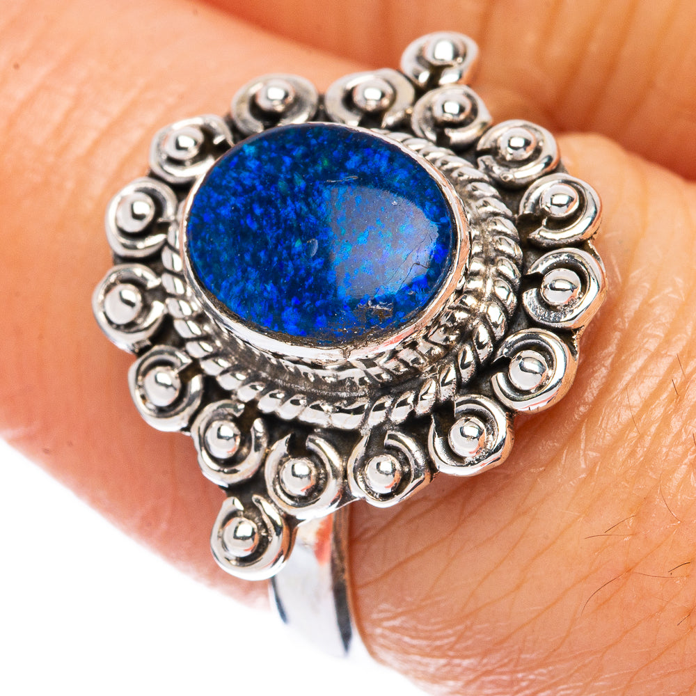 Lapis Lazuli Ring Size 7.25 (925 Sterling Silver) R3291
