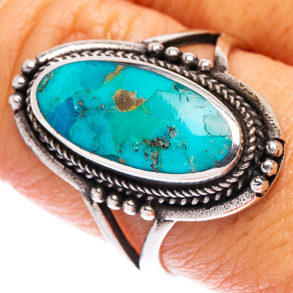 Rare Arizona Turquoise  Ring Size 8.5 (925 Sterling Silver) R146750